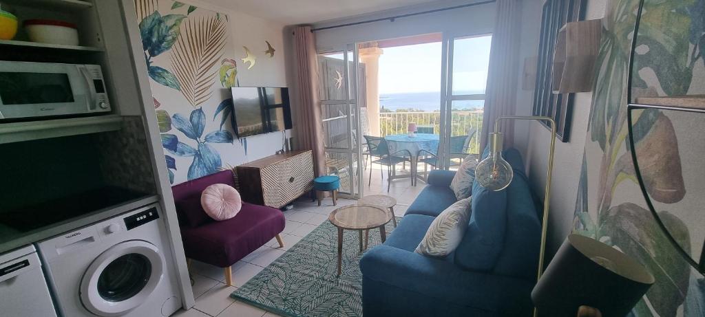 Agay Cap Esterel Le Hameau F2 Clim plein sud dernier etage Magnifique vue mer - 2