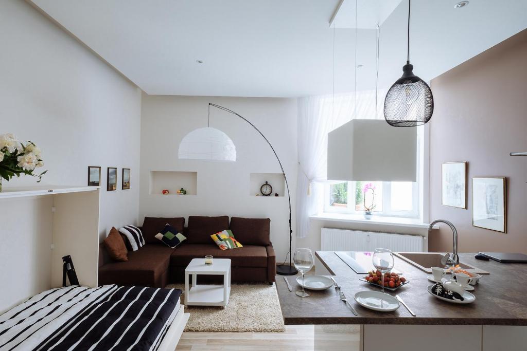 New stylish studio in the center, Riga