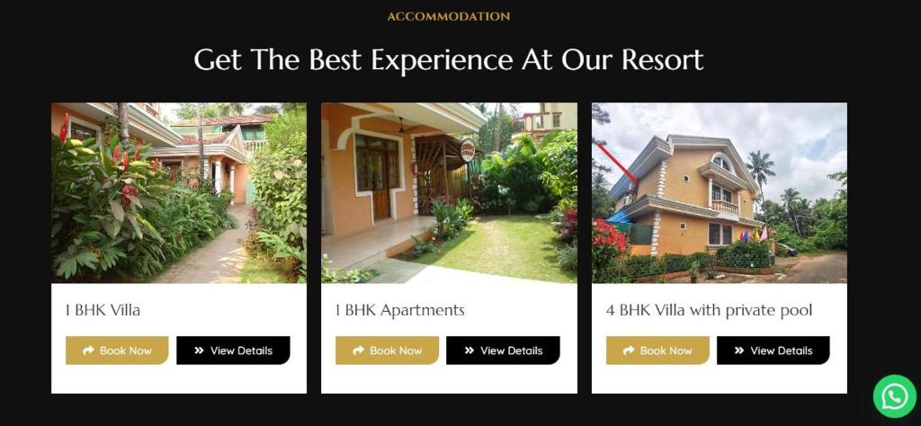Goa Garden Resort - Sandray Apartments & Villa at Benaulim - Colva beach photo