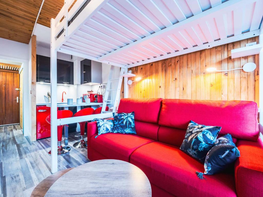 Studio rénové skis aux pieds avec balcon et wifi - FR-1-502-472 - 1