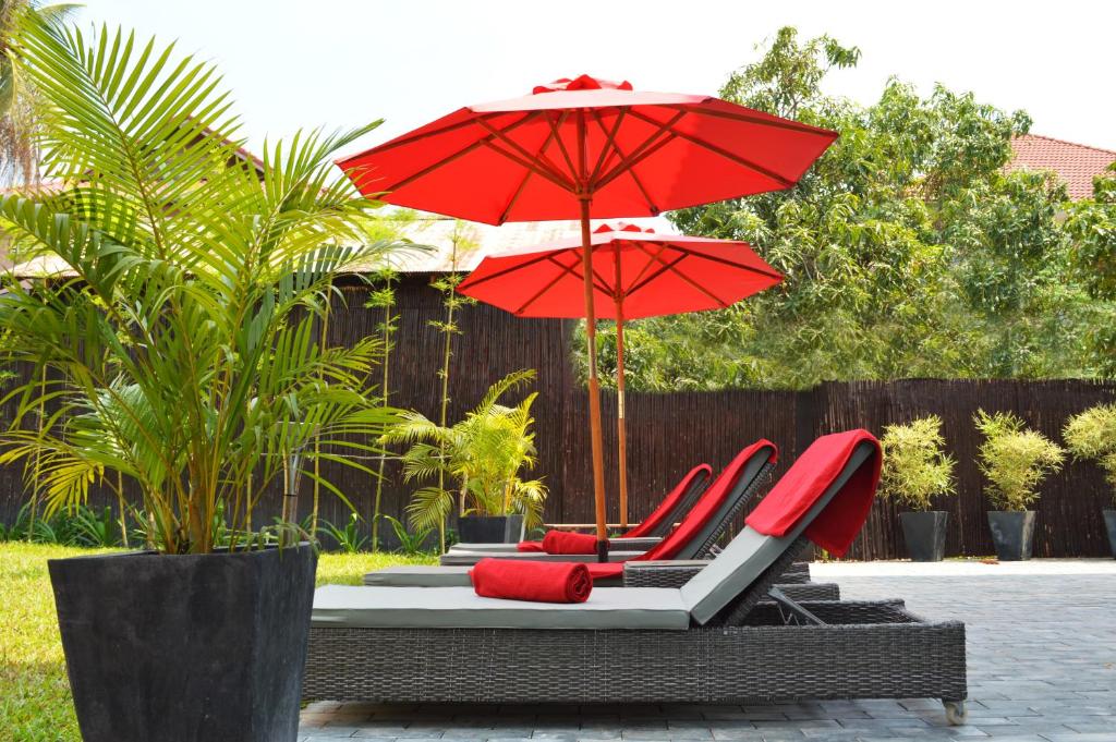 ヴィラ b メゾン d ホテス アンコール (Villa b. Maison d hotes Angkor) ガーデン