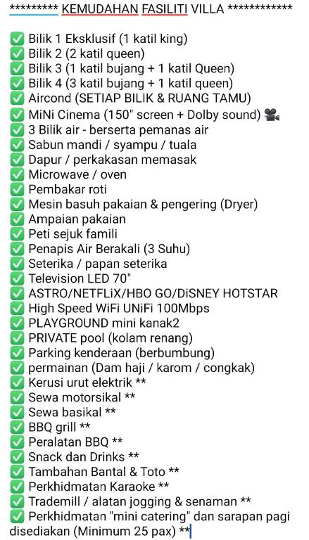 Basrie Villa Pagoh - Mini Cinema , Private Pool , Wi-Fi , NetFlix photo
