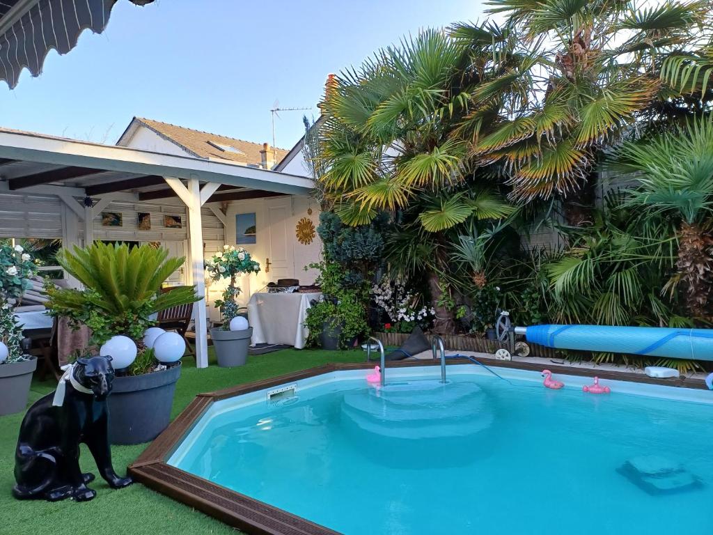 maison calme avec piscine palmiers 300m de la plage pornichet centre - 3