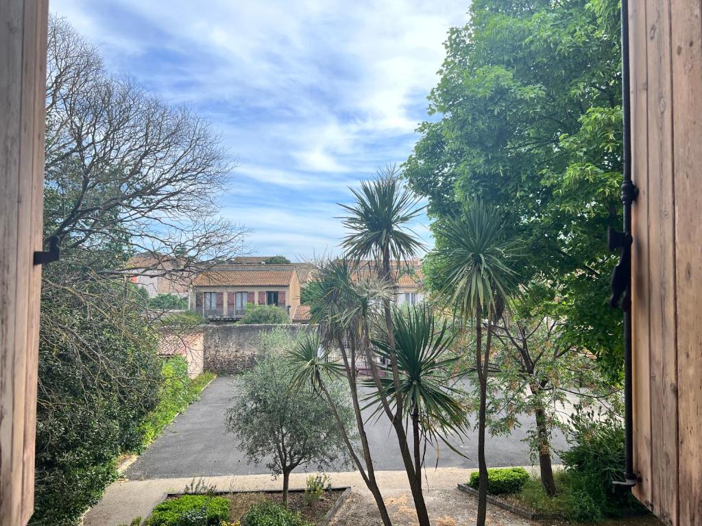 Coté Jardin est un spacieux et lumineux T3, entièrement rénové, à 2 pas de l'Hérault et à 10min du bord de mer Proche du centre historique et du fabuleux château Laurens, vous apprécierez le calme de sa belle terrasse et la vue superbe sur le jardin - 2