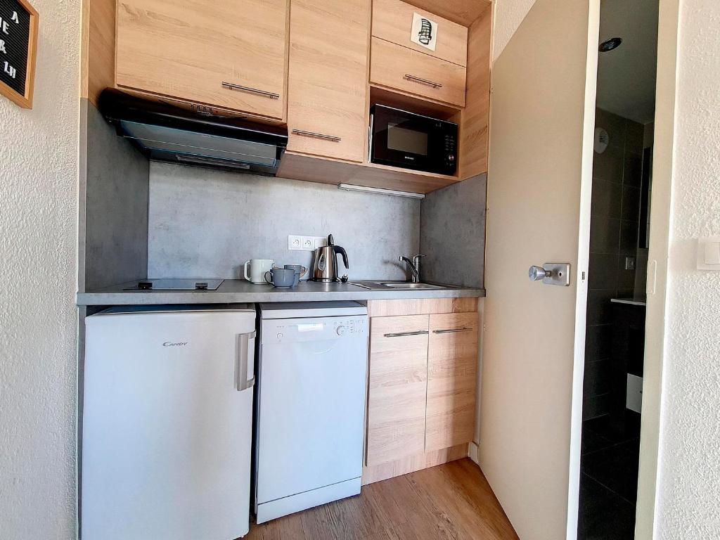 Studio rénové, ski aux pieds, balcon, Les Menuires - FR-1-344-1140 - 5