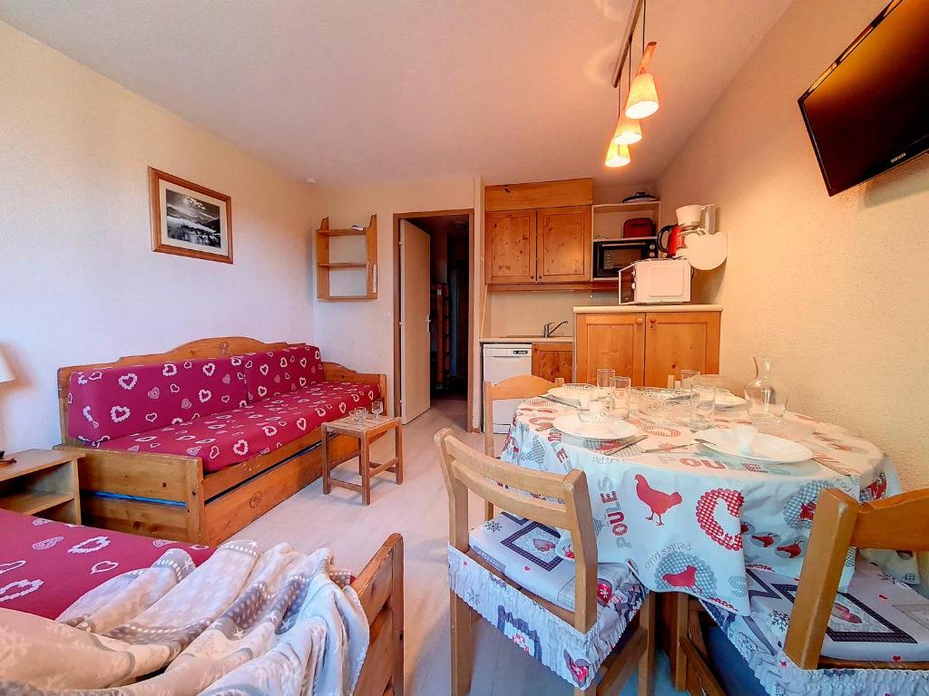 Studio lumineux avec balcon, face aux pistes, au cœur de Les Belleville - FR-1-344-1133 - 2