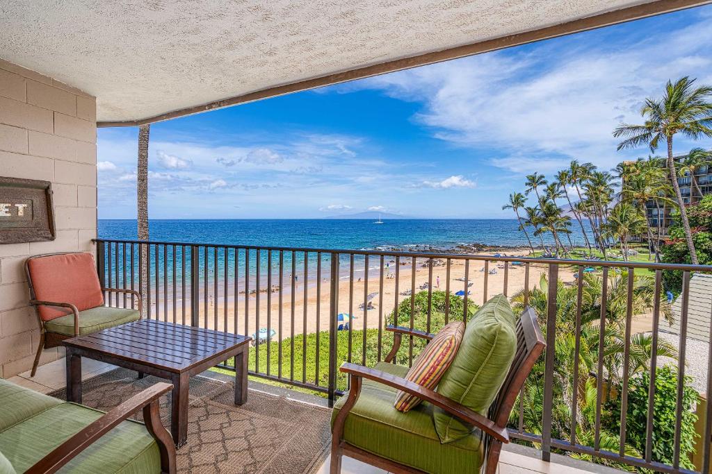 Hale Hui Kai 313, Direct Ocean Front, Split AC, Wailea