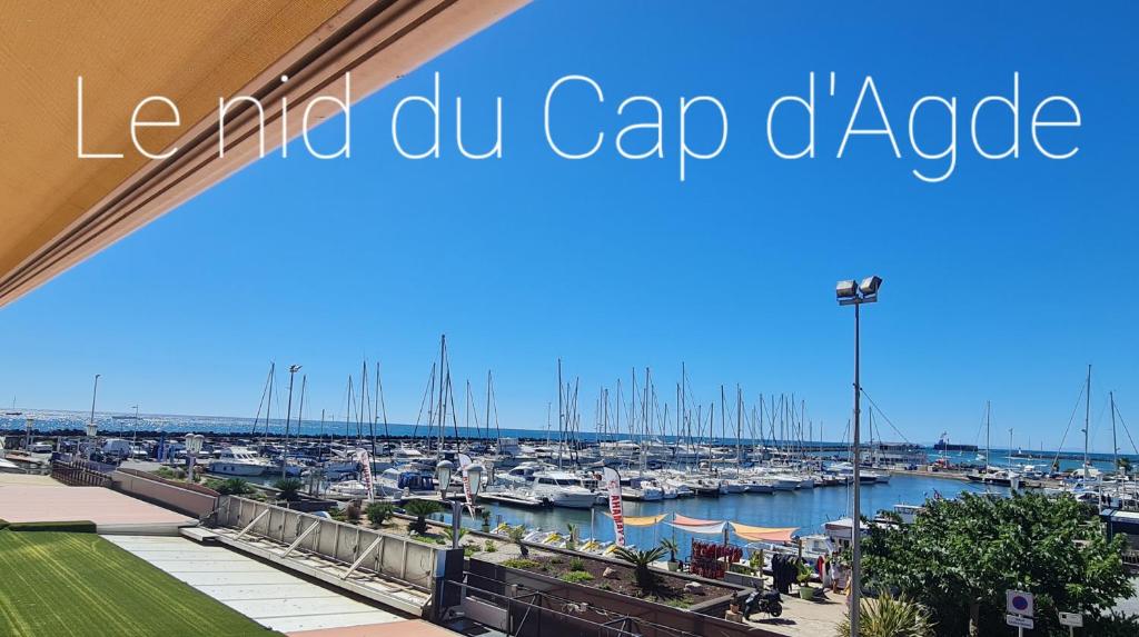 Résidence de standing la Pêcherie Spacieux T3 comme un cocon familial vue mer et sur l'avant port Sur le bout du bout de Cap d'Agde seule cap en Occitanie - 5