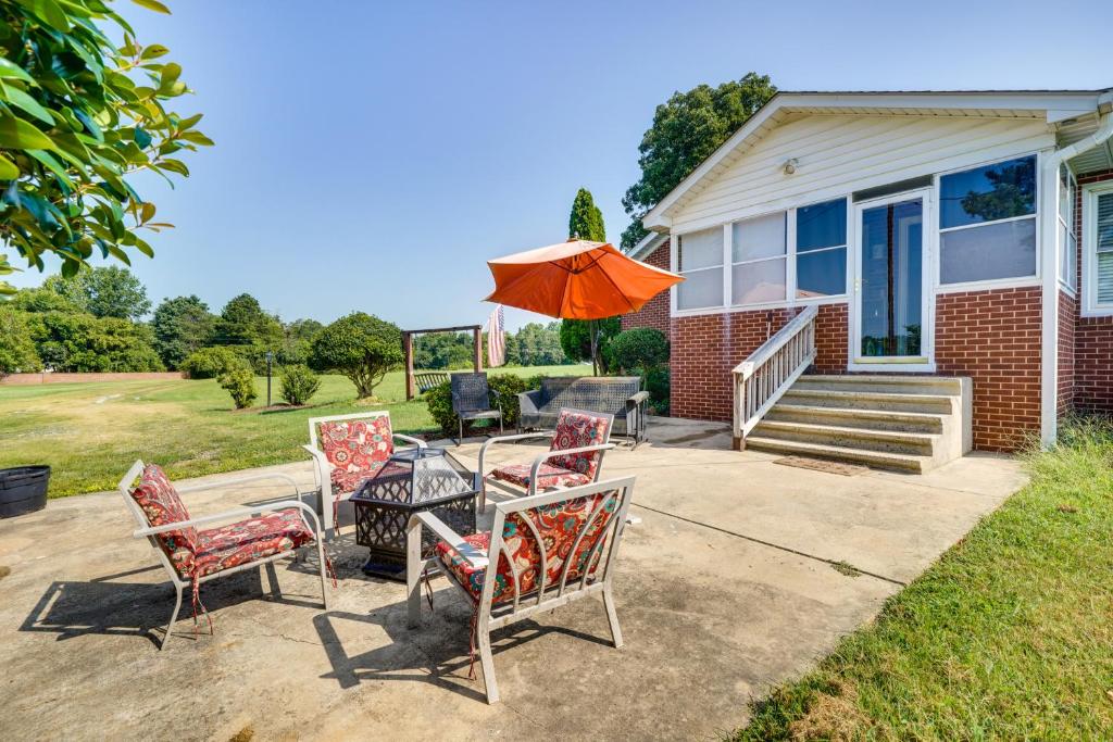 North Carolina Getaway with Patio on 4 Acres
