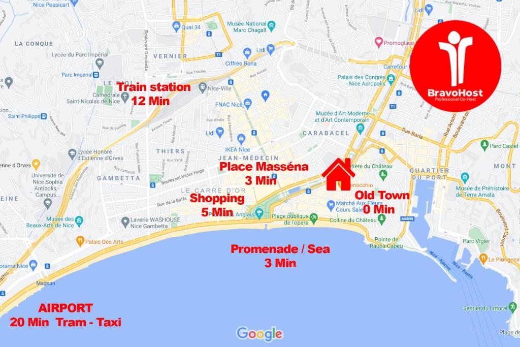 Old Town- 4 Pers, Vieux Nice, AC, wifi - 3