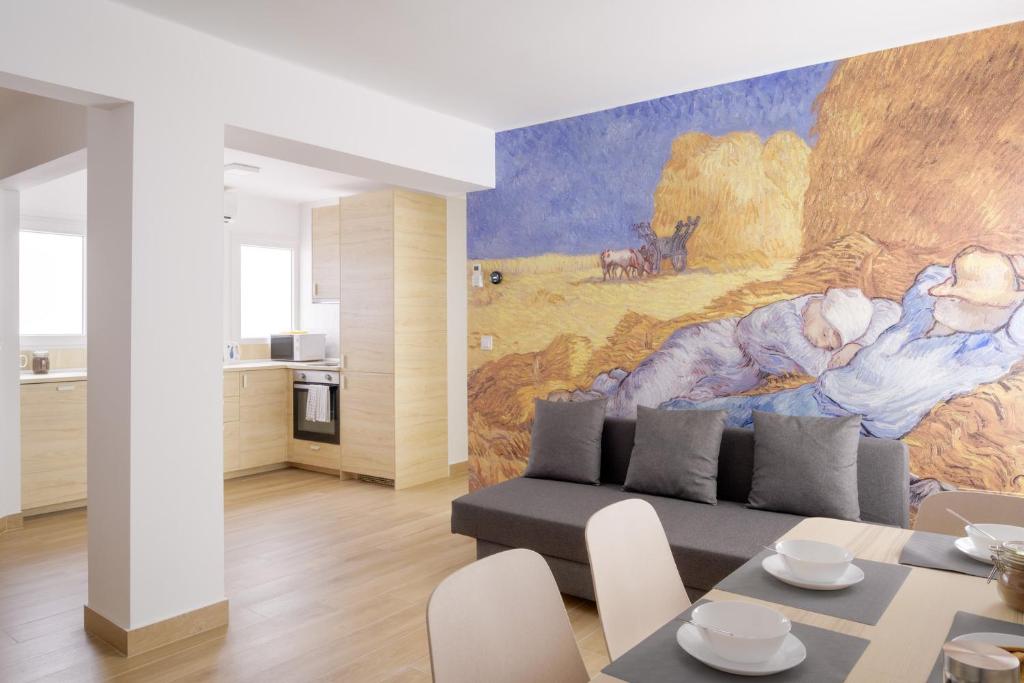 3 hab dobles, 2 baños, AC, junto al Casco Viejo OL, Bilbao