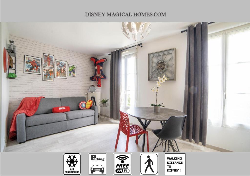 Air-conditioned apartment, walking distance to disney - DISNEY MAGICAL HOMES, PARIS - 2