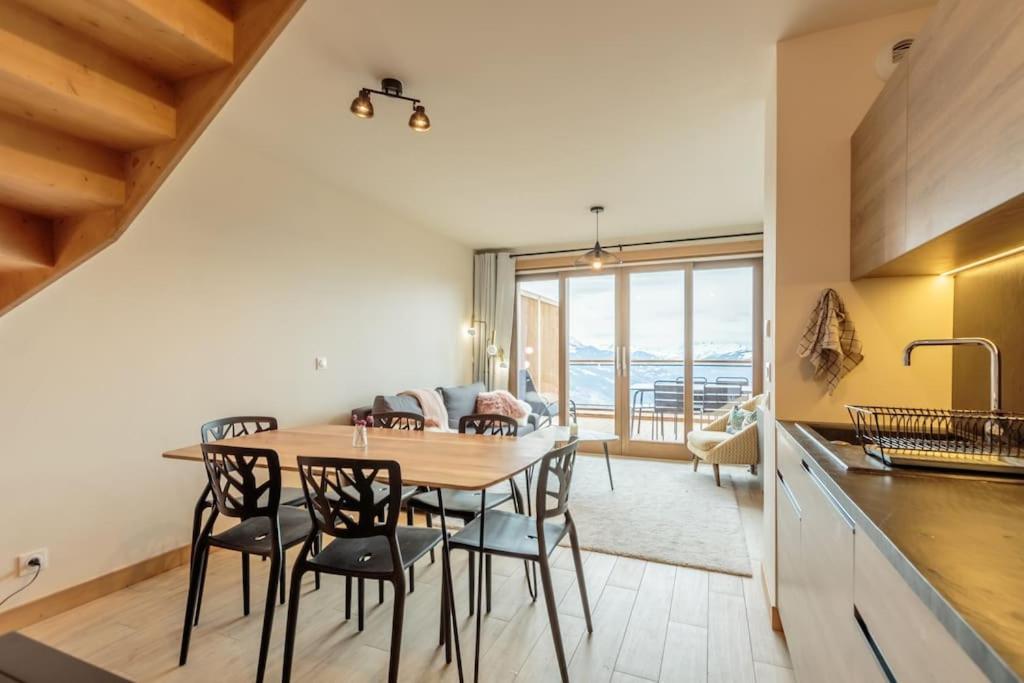 Luxurious duplex for 4-7p with large terrace and pool in ski-in ski-out 5 star residence at Les Arcs - 4