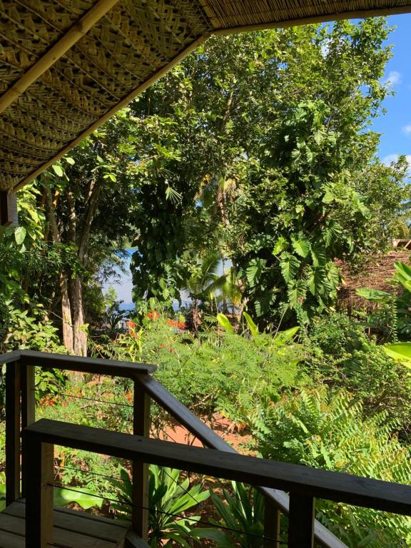 Balcony/terrace, Pension TUPUNA in Huahine Island