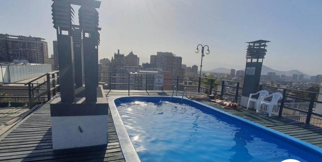 Departamento Centro Santiago con piscina y climatizador - 2