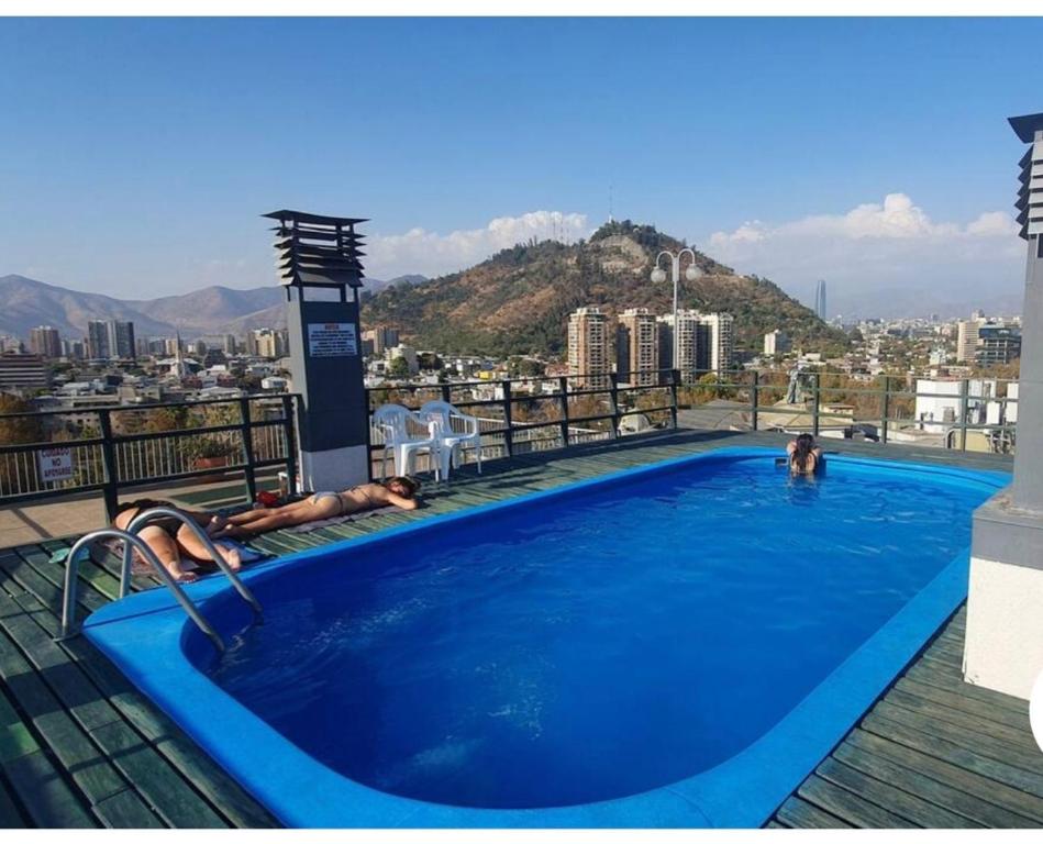 Departamento Centro Santiago con piscina y climatizador - 1