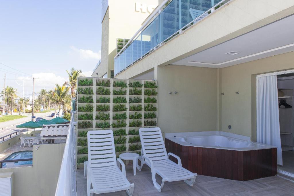 Balcony/terrace, Hotel Vicino al Mare - Frente mar in Guaruja