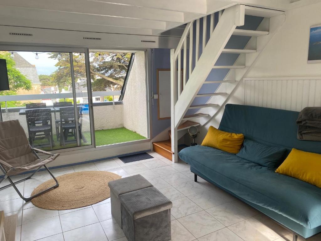 Appartement Duplex, Résidence Victoria, à 2min de la Grande Plage, Quiberon