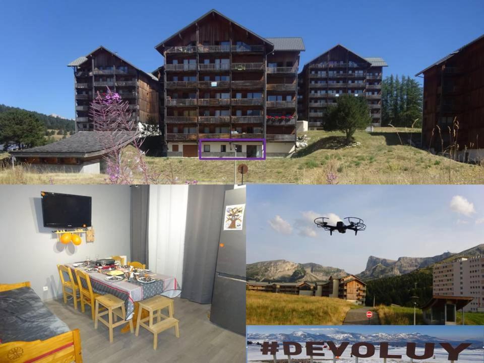 Appartement 8-10 personnes SUPERDEVOLUY Hautes Alpes REZ DE CHAUSSÉE Vue panoramique 3 CHAMBRES - 3