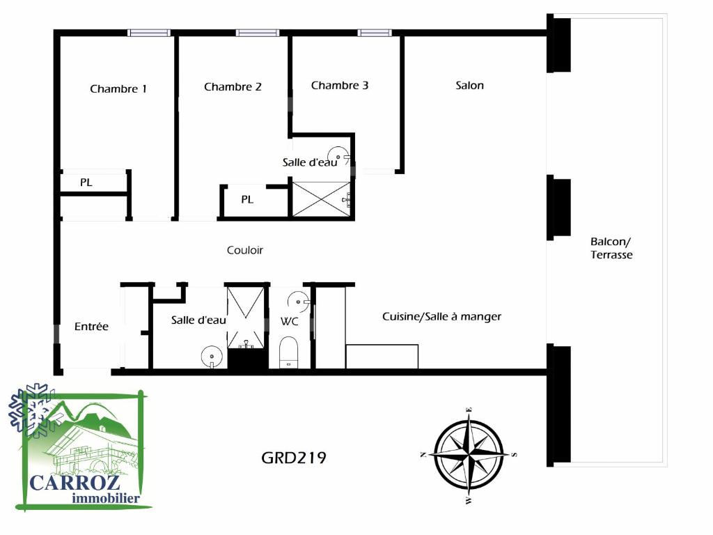 GRD219 - Appartement standing 4 pers pied de piste - 2