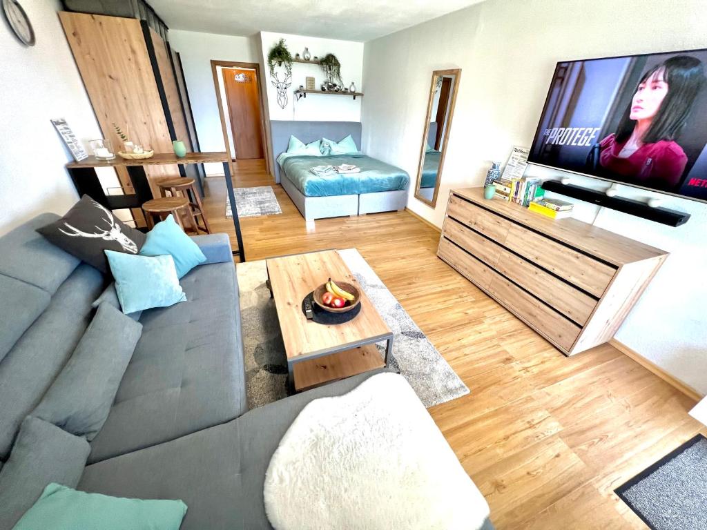 Moderne, 1-Zimmer Ferienwohnung mit Bergblick - 3