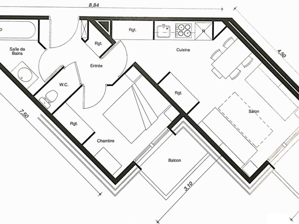 Appartement spacieux 4/5 pers, central avec vue pistes - FR-1-455-180 - 4