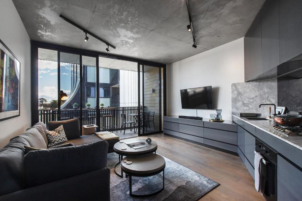 Monochrome and Matte - Sophisticated Loft Living, Melbourne