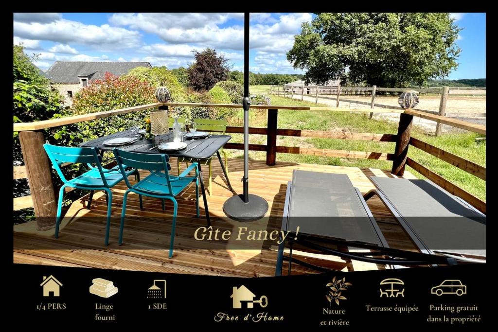 Gîte Fancy, Vallée du Scorff, Nature 2-4 personnes, Arzano