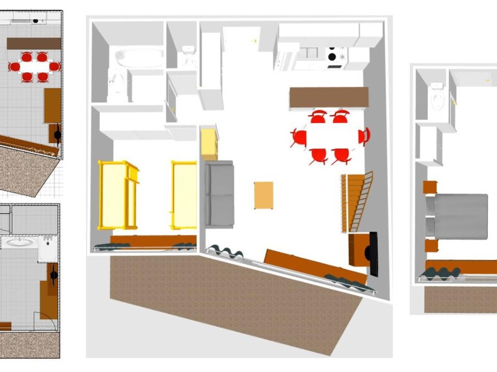 Spacieux duplex 3P avec wifi et balcon sud, parking inclus, près des pistes à Val-d'Isère - FR-1-694-27 - 4