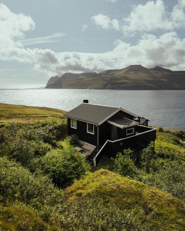 Cottage with stunning view of the sea and islands.