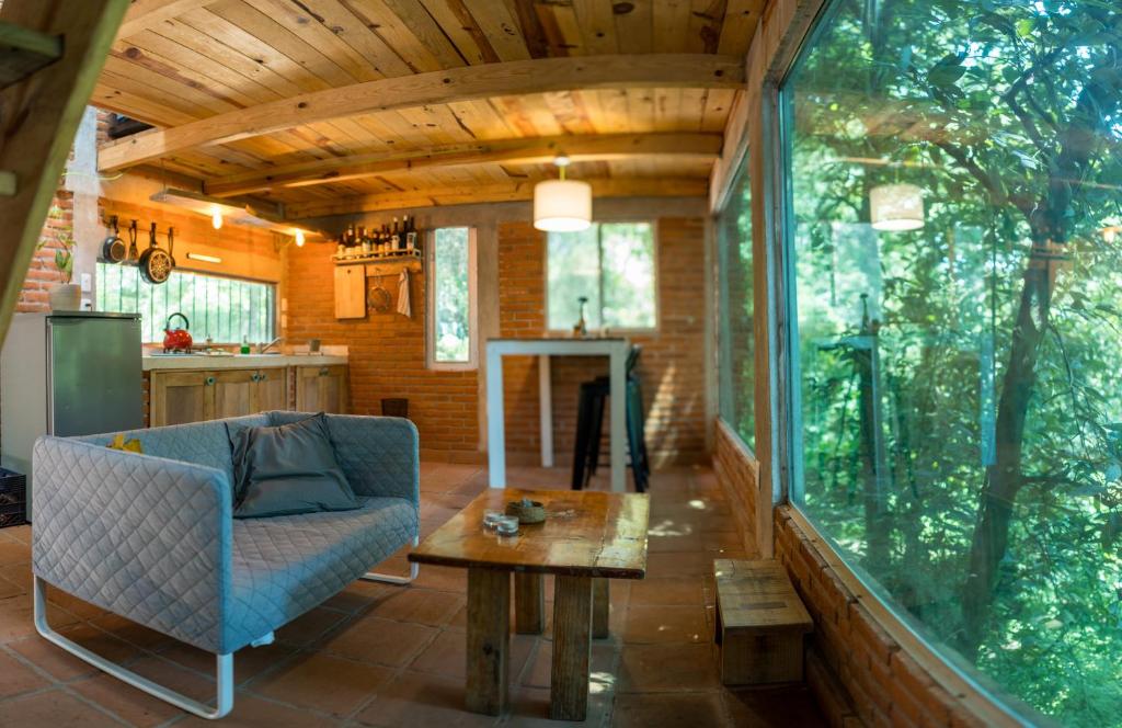 The Red Cabin at the bottom of Tepoztlán's Forest, Tepoztlán