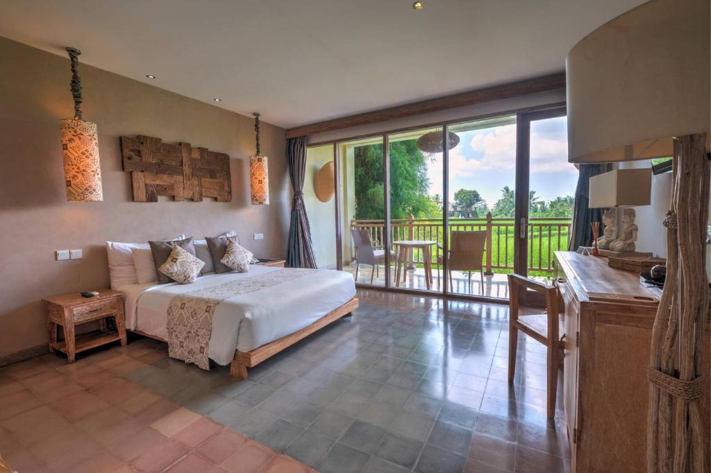 Kamar penginapan di Mathis Retreat.