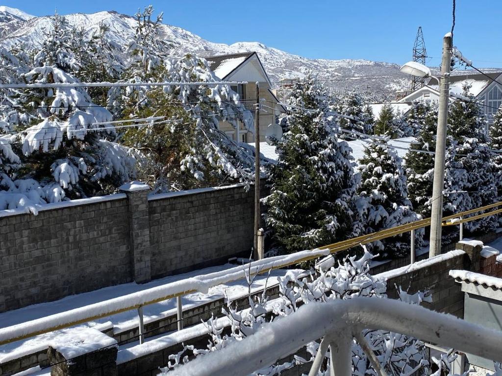 A room in an Alpine lodge, Almaty