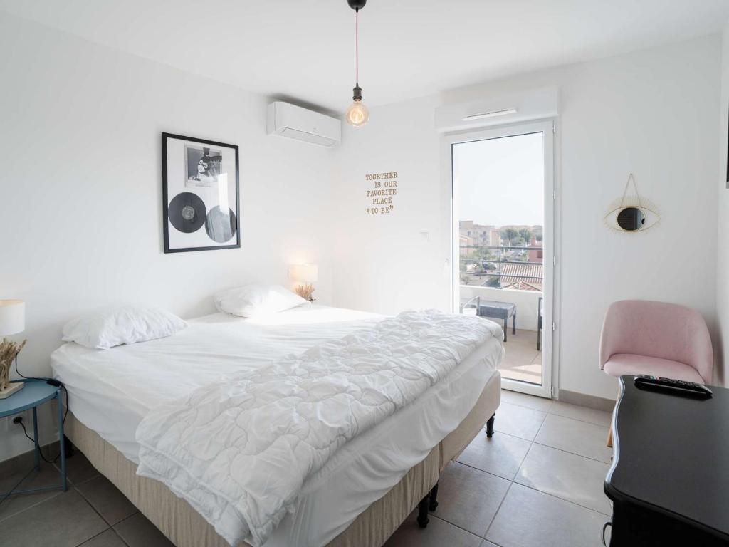 Appartement lumineux et climatisé avec WIFI et parking à Narbonne-Plage - FR-1-409-202 - 5