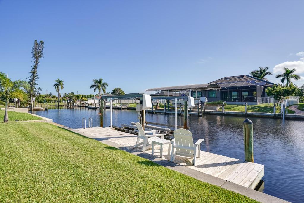 Dock, Grill and Pool Waterfront Cape Coral Home!, Cape Coral