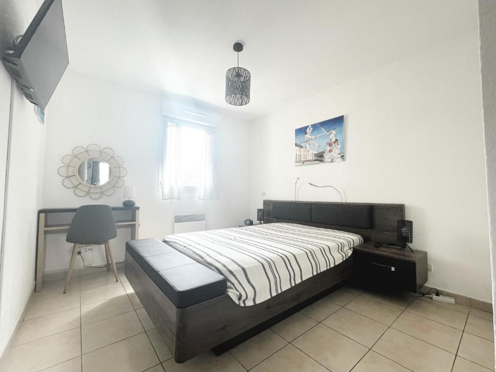 Joli T2 climatisé proche centre avec parking privé et loggia - Sète - FR-1-338-544 - 4