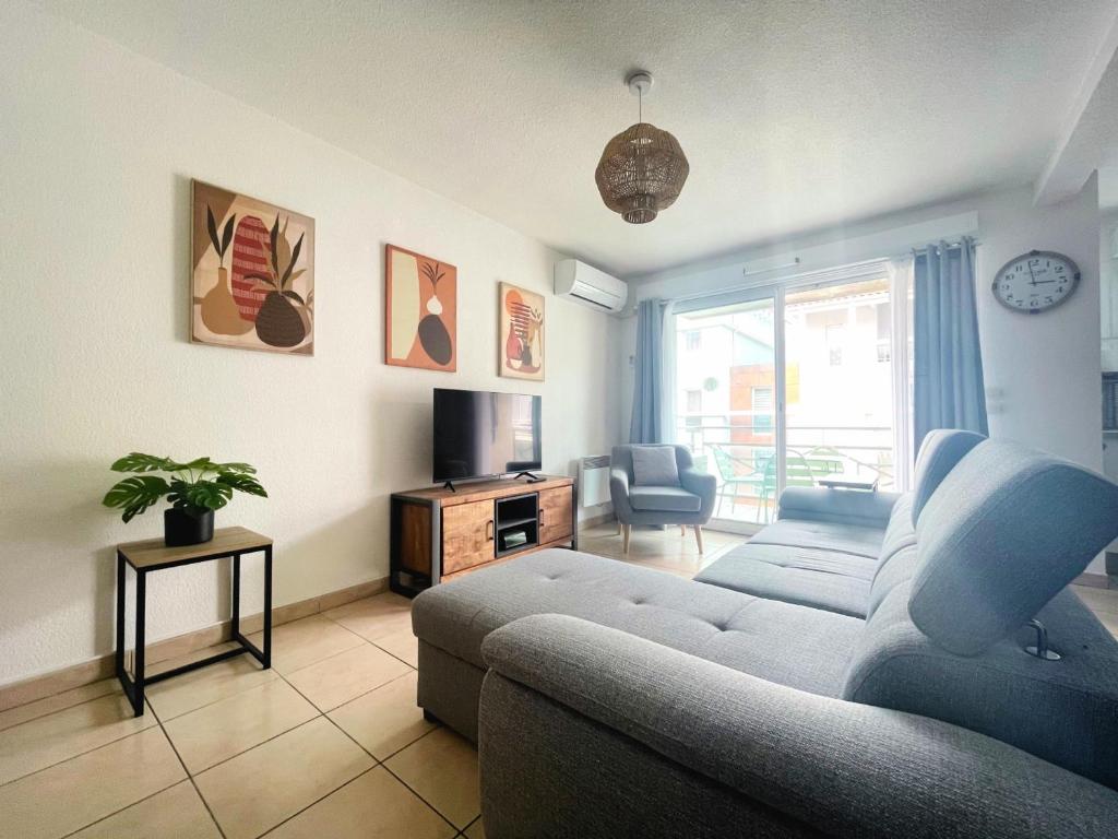 Joli T2 climatisé proche centre avec parking privé et loggia - Sète - FR-1-338-544 - 5