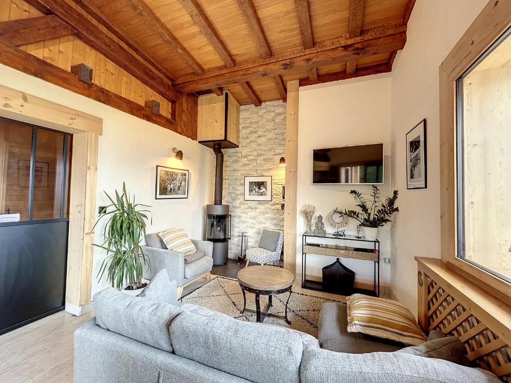 Chalet 8 couchages à Combloux, Hiver à la saison, Été à la semaine - 3