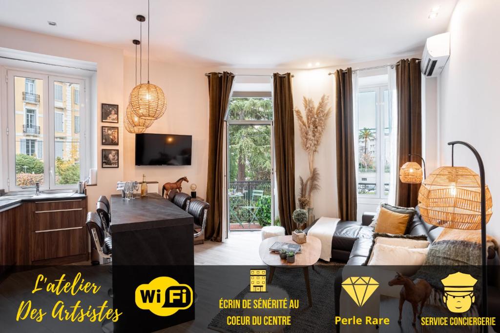 L'atelier des Artistes -Écrin de sérénité au coeur de Cannes - Balcon - Clim - Wifi - 1