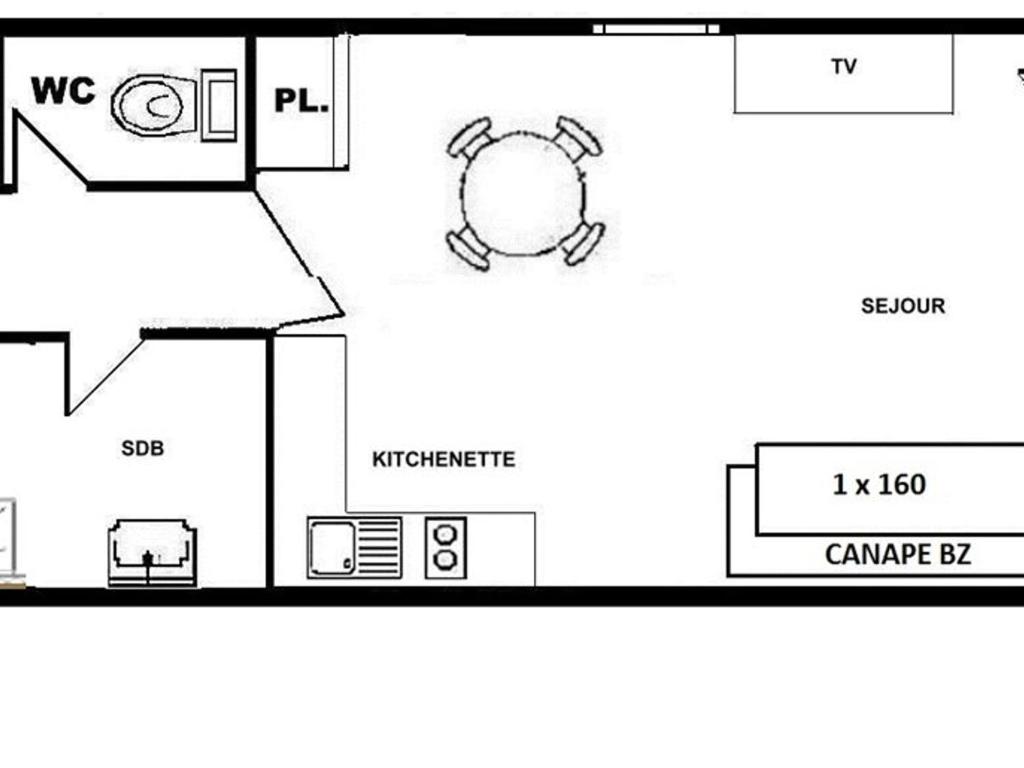 Studio alcôve Les Saisies, 4 pers, proche commerces - 4