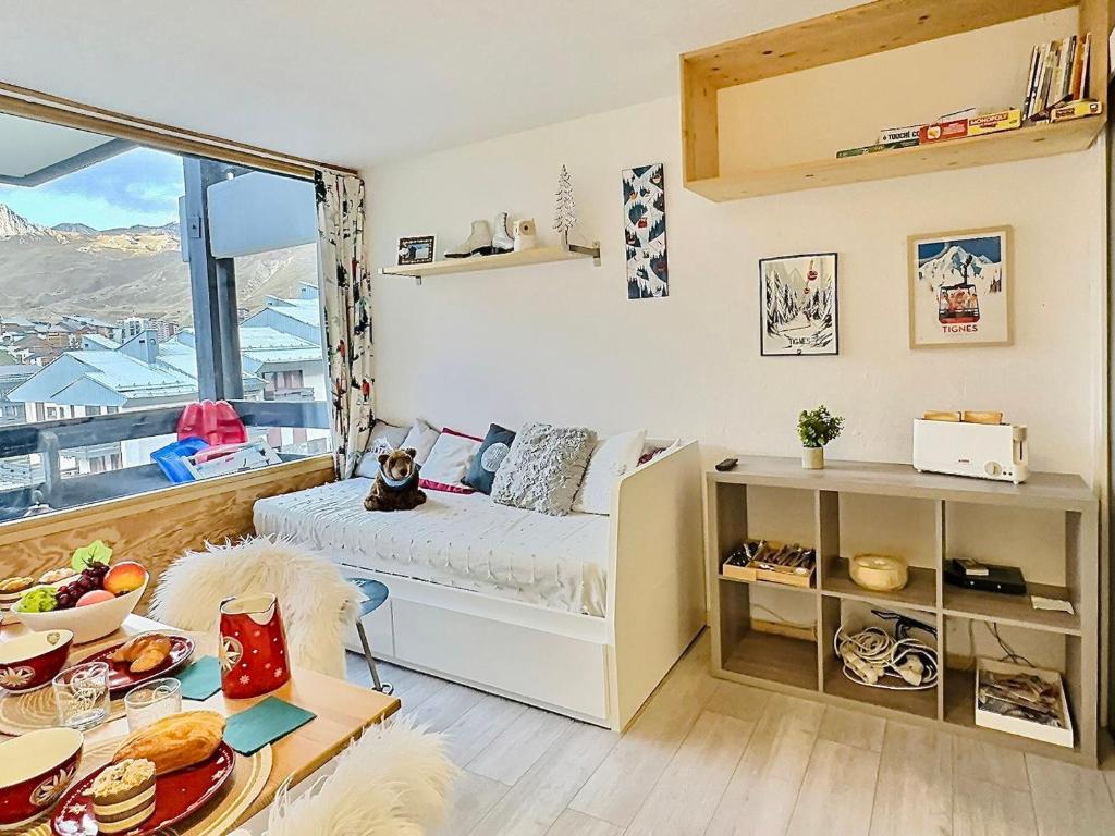 Studio cabine avec balcon Sud à 5 min des pistes, wifi inclus - FR-1-411-905 - 2