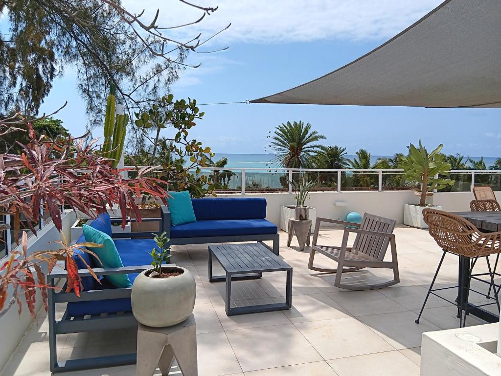 Penthouse vue mer avec rooftop, Grand Baie