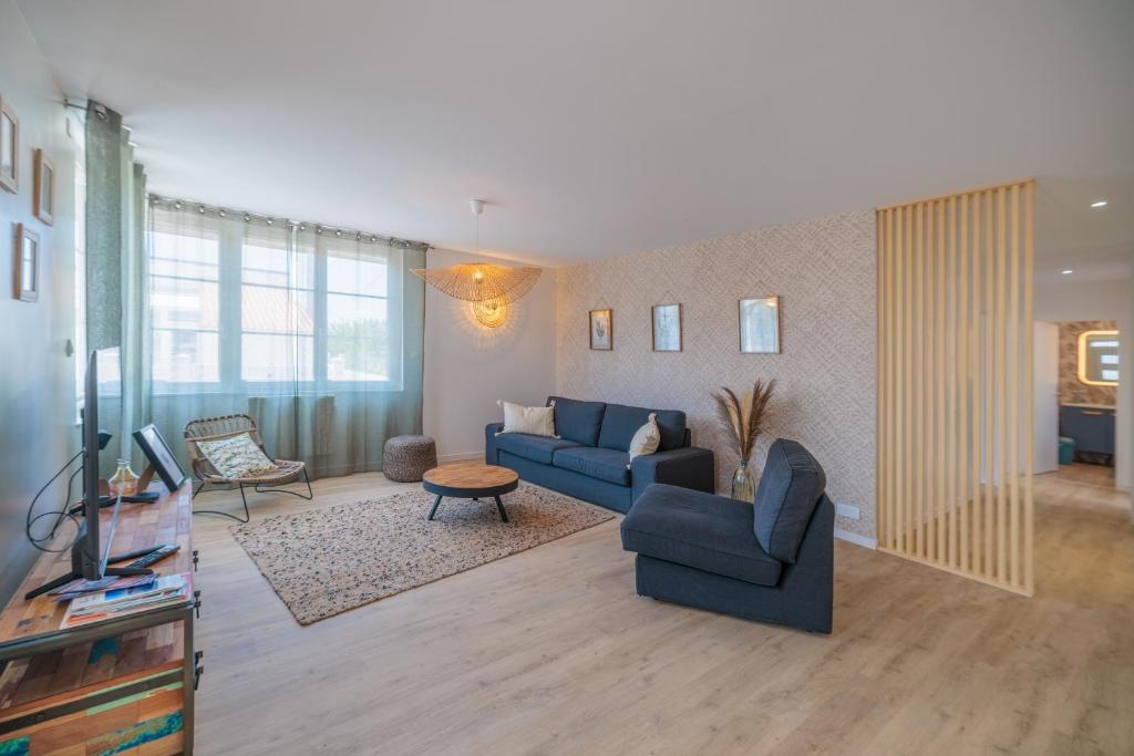 L escale de Royan, tout à pied, parking, patio, Royan