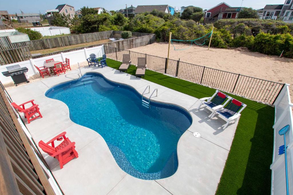 Semi-Oceanfront, Ocean Views, Private Pool, Hot Tub, KH4216, Freedom, Kitty Hawk