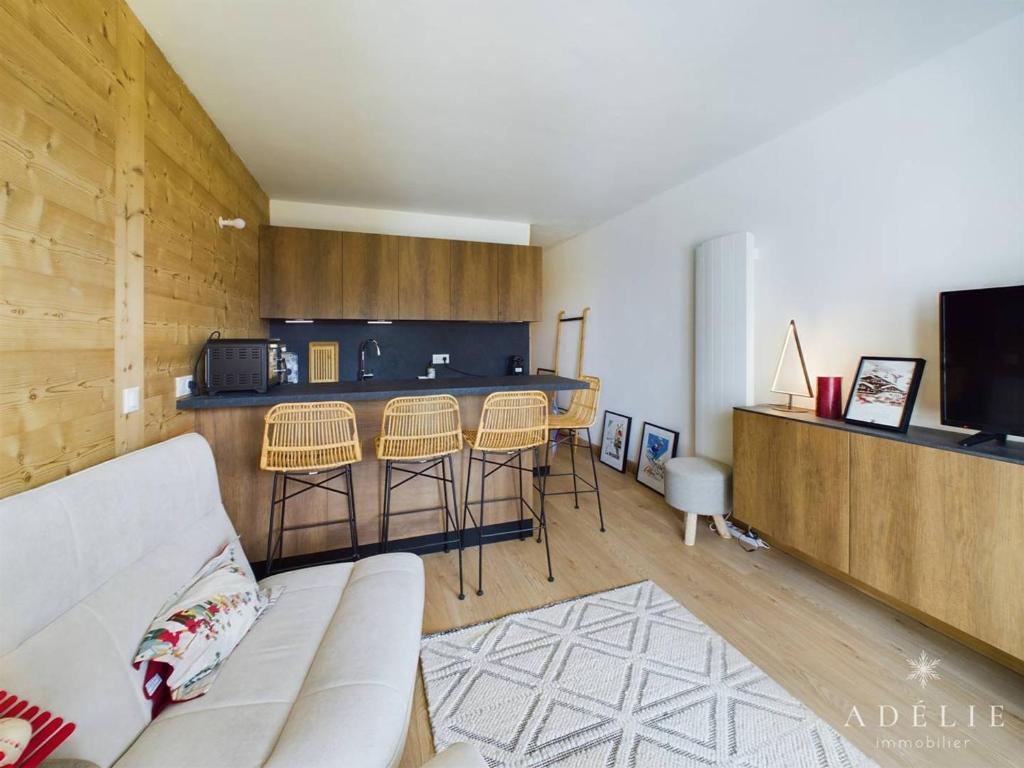 Studio Montagne Refait à Neuf, Terrasse Sud, Proche Remontées et Commerces - FR-1-398-660 - 4