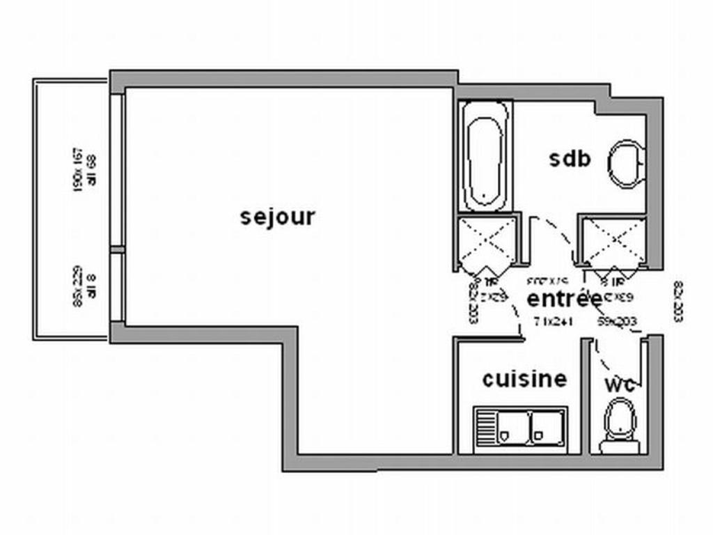 Studio spacieux 2 places proche pistes avec balcon - FR-1-340-18 - 2