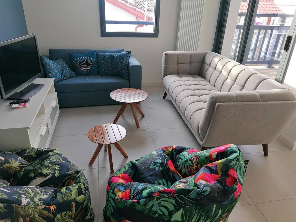 Ciboure croix Blanche, Appt 6 personnes + parking, Ciboure