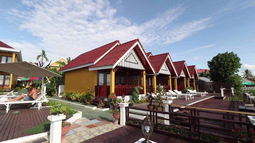 View, Golden Hotel Dondet in Muang Khong