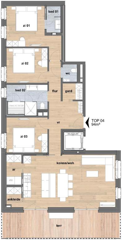 Apartmenthaus A24 - 3
