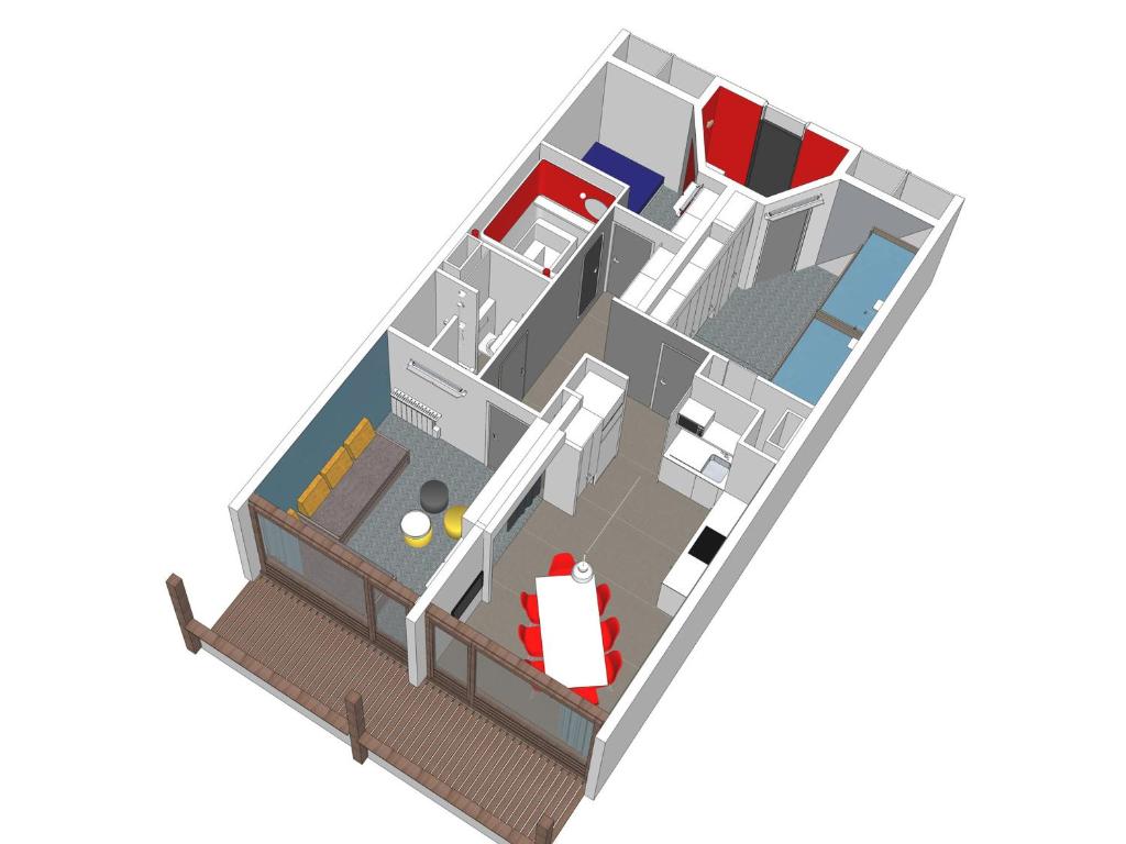 Appartement rénové 3 pièces - Ski aux pieds - 8 personnes - 3